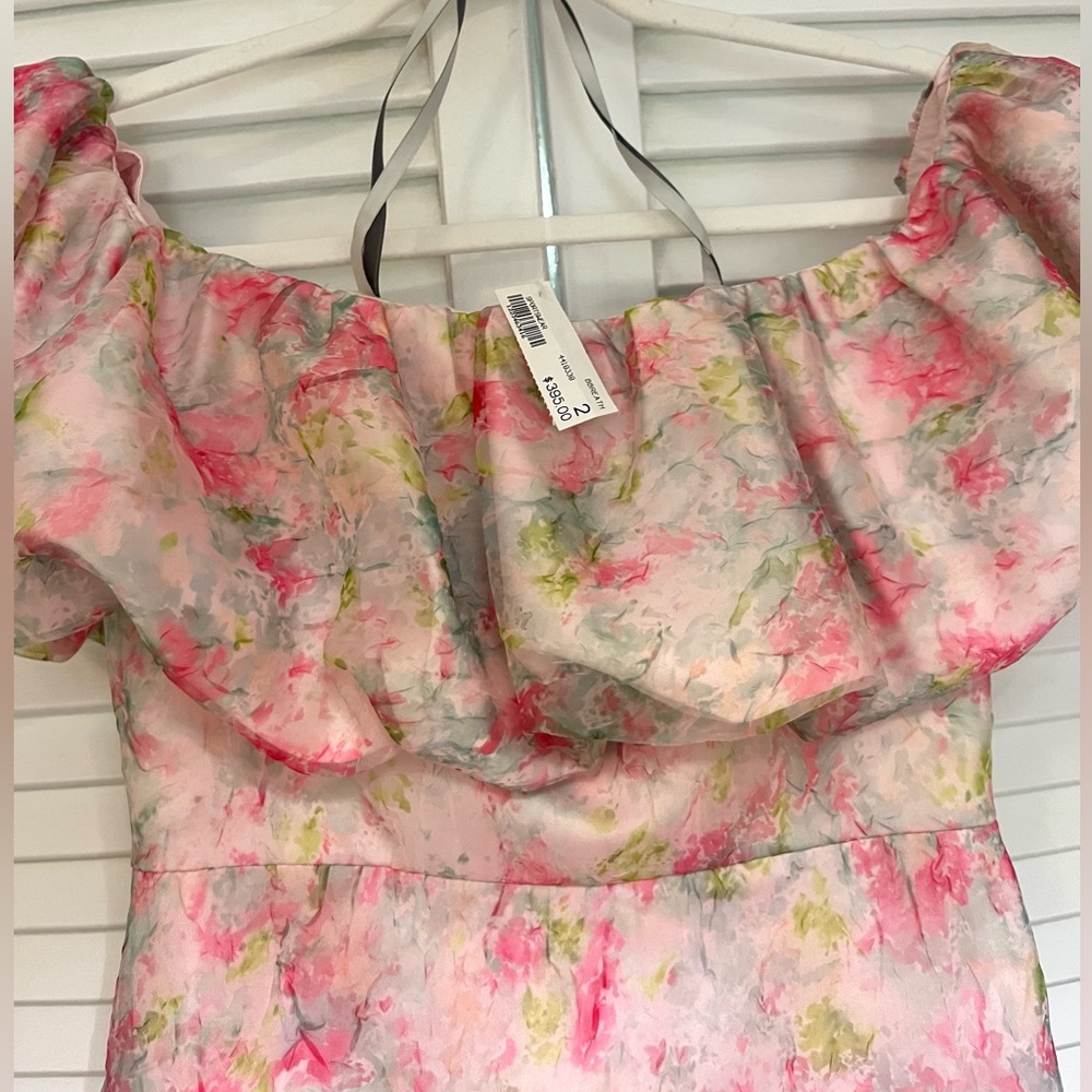 ML Monique Lhuillier Off The Shoulder Short Dress - Picture 5 of 5